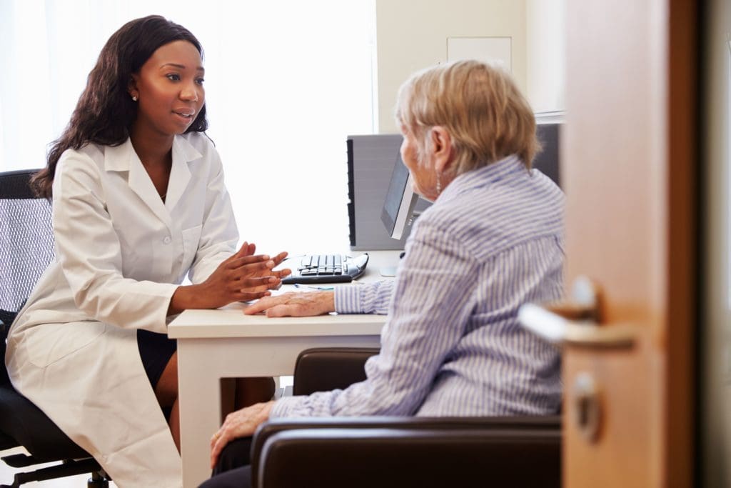 Physician talking to Patient